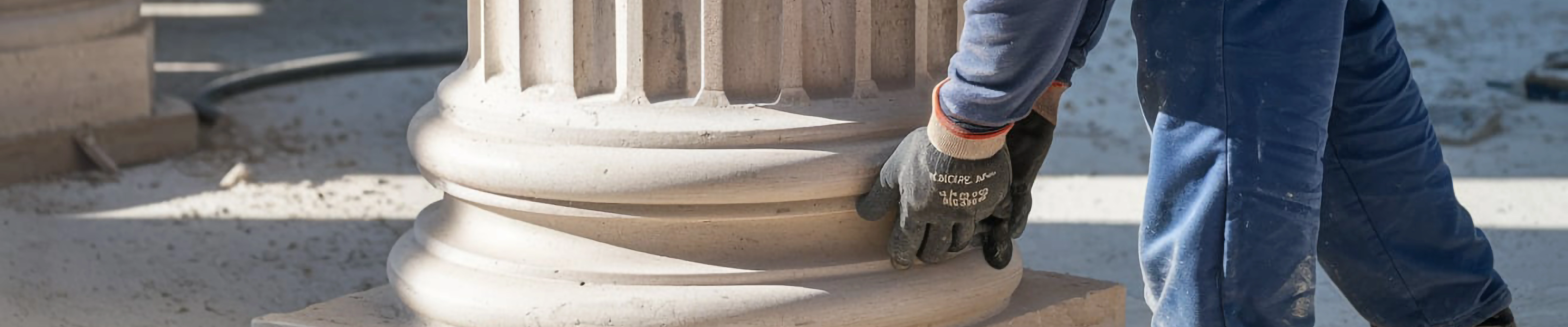 Монтаж базы колонн