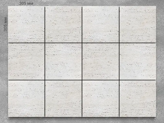Плитка из травертина CLASSIC LIGHT 305x305x12 мм, код 4667