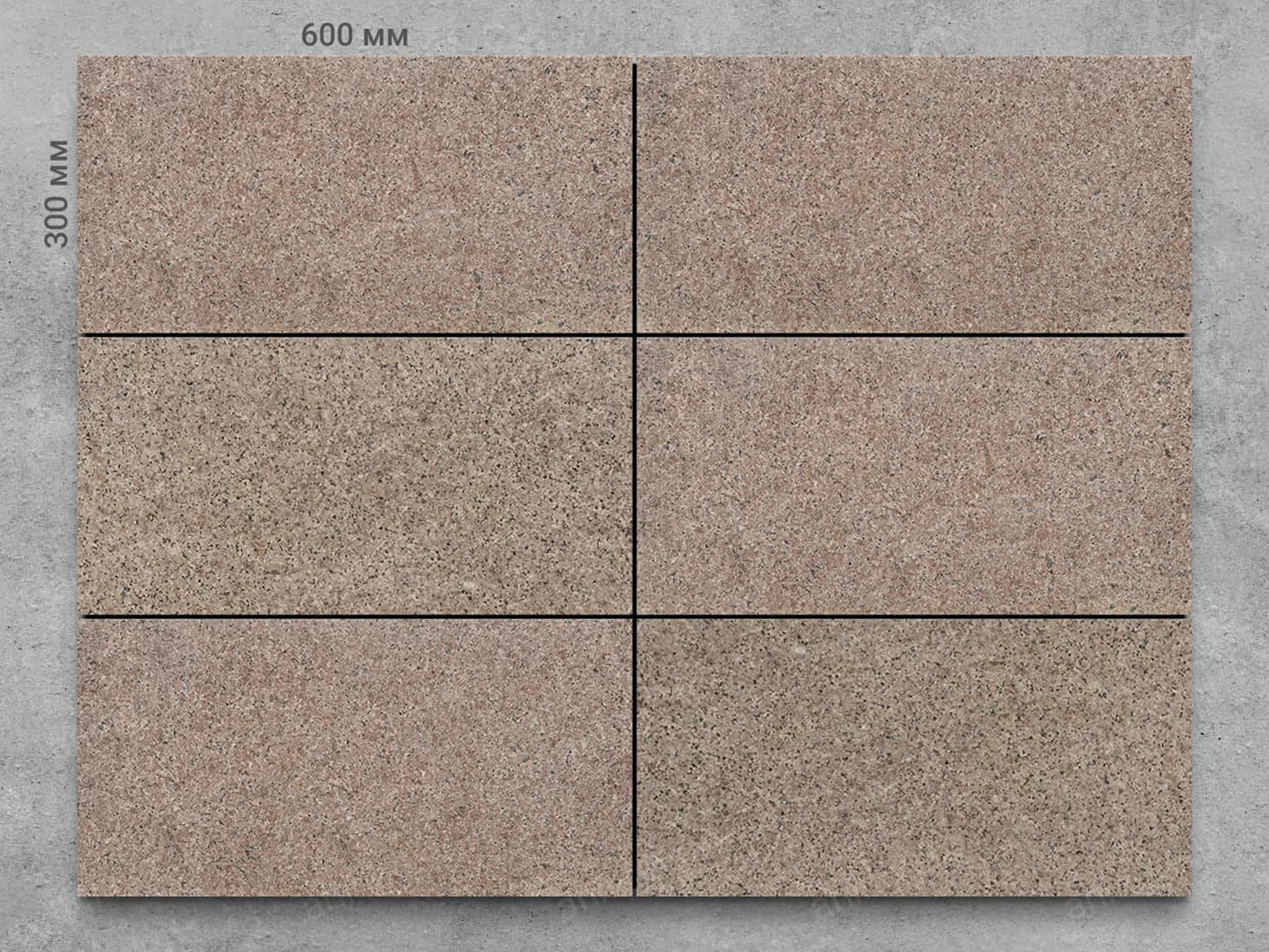 Плитка из гранита PIETRA ARABICA полированный 600x300x20 мм, код 5067