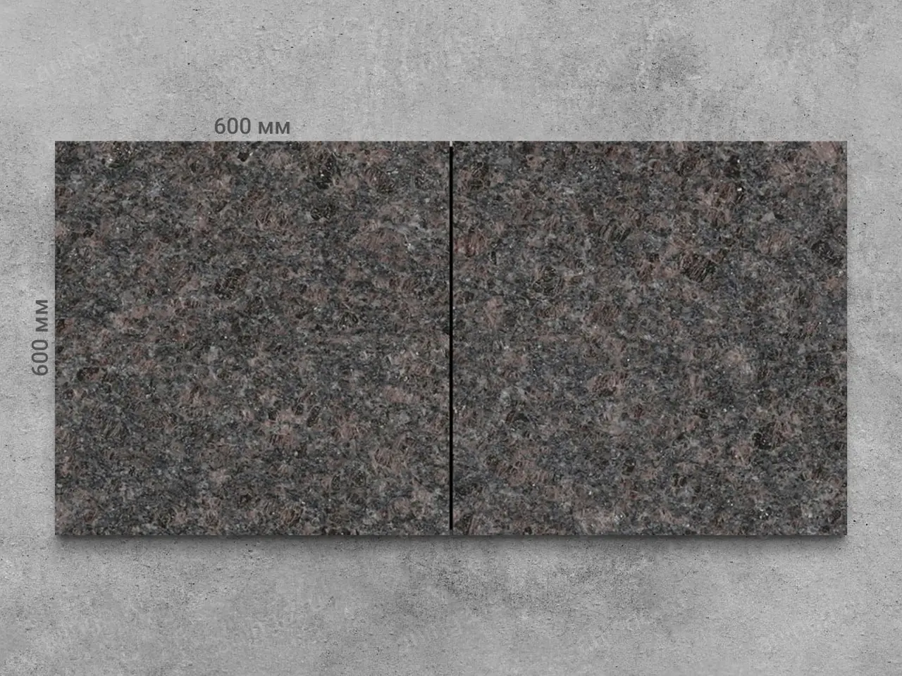 Плитка из гранита DYMOVSKIY термообработанный 600x600x20 мм, код 4343