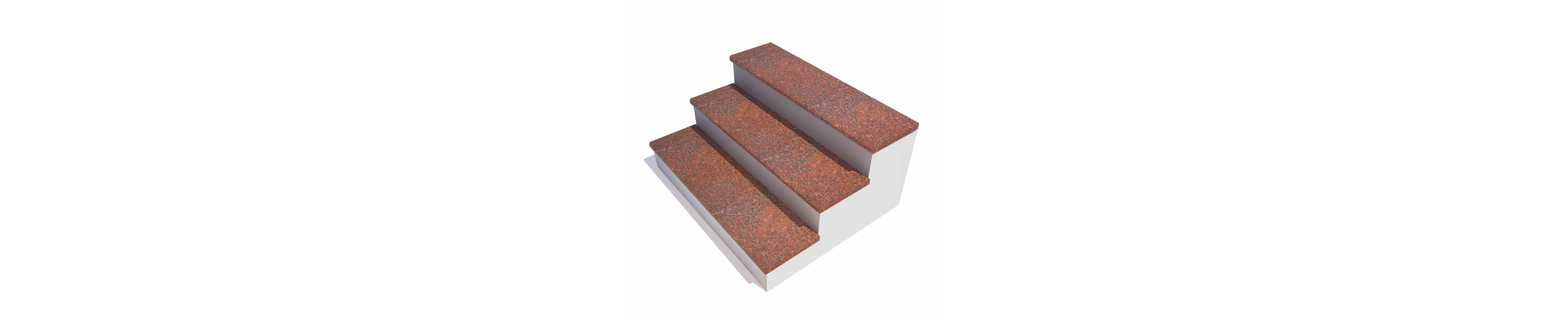 Ступень IMPERIAL RED, гранит полированный
