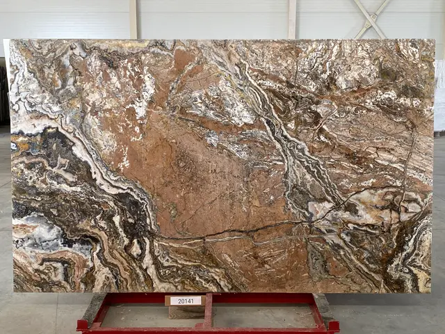 Слэб из оникса ONICE TRAVER полированный 2880x1750x20 мм, код 20141