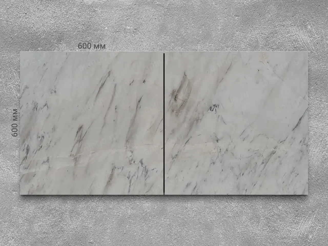 Плитка из мрамора VOLAKAS полированный 600x600x20 мм, код 1262