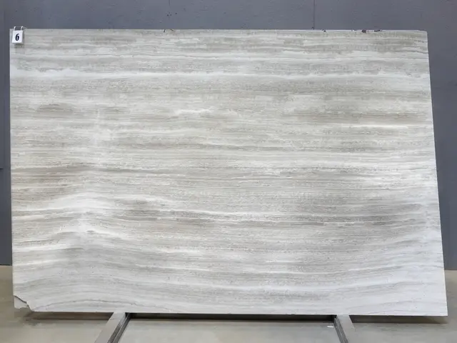 Слэб из мрамора SILK GEORGETTE BIANCO EXTRA полированный 2810x1840x20 мм, код 28761