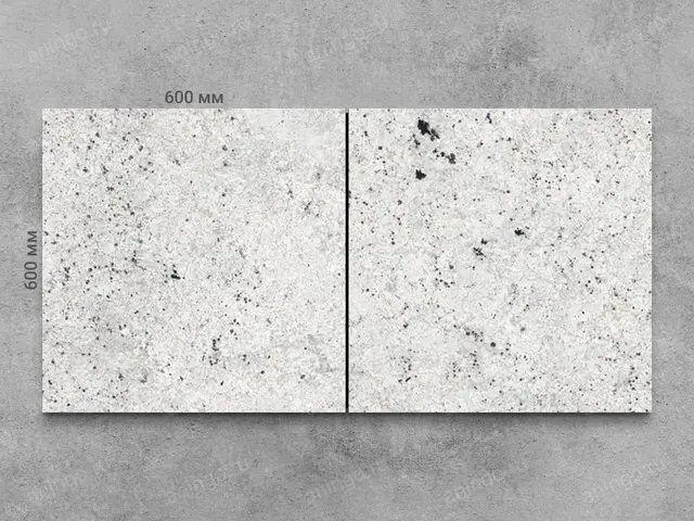 Плитка из гранита COLONIAL WHITE полированный 600x600x20 мм, код 4339
