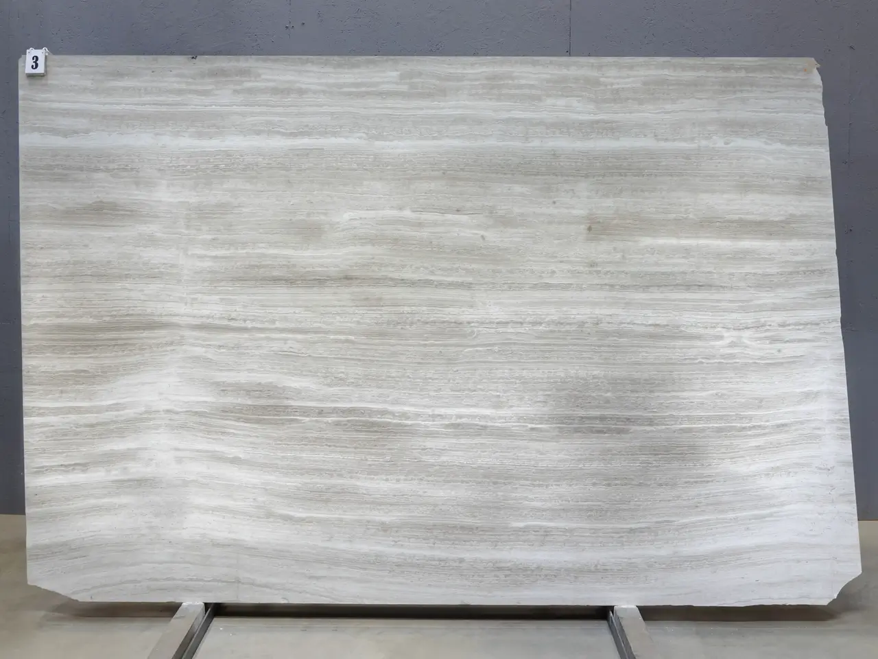 Слэб из мрамора SILK GEORGETTE BIANCO EXTRA полированный 2810x1840x20 мм, код 28758