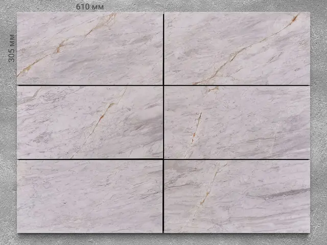 Плитка из мрамора VOLAKAS полированный 610x305x12 мм, код 14484