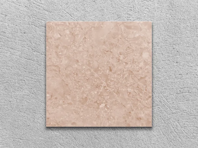 Слэб из мрамора CREMA DELICATO полированный 100x100x20 мм, код 4882