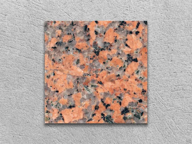 Слэб из гранита MAPLE RED 100x100x20 мм, код 2517