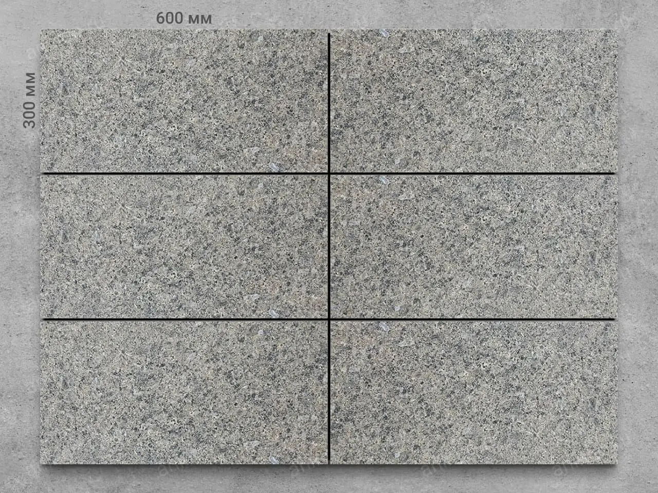 Плитка из гранита SESAM LIGHT 600x300x20 мм, код 7997