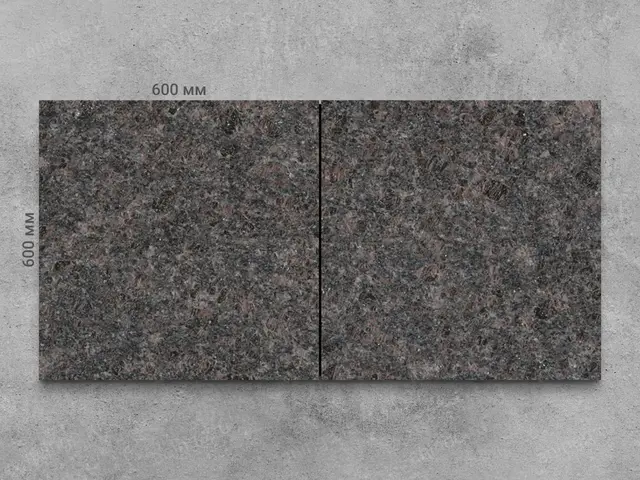 Плитка из гранита DYMOVSKIY термообработанный 600x600x20 мм, код 4343
