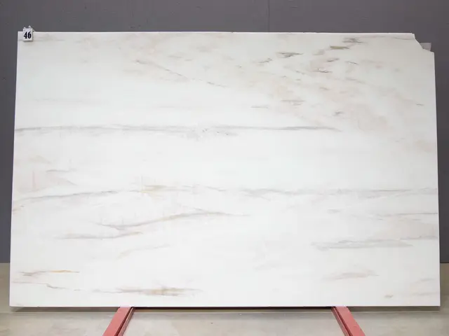 Слэб из мрамора FLAMINGO WHITE полированный 2900x1850x20 мм, код 26469