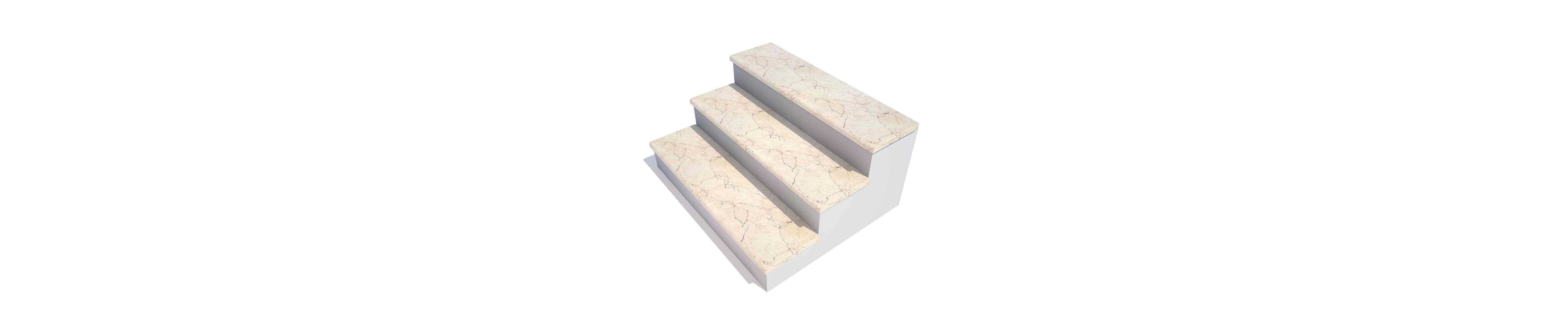 Ступень CREMA NOVA, мрамор полированный