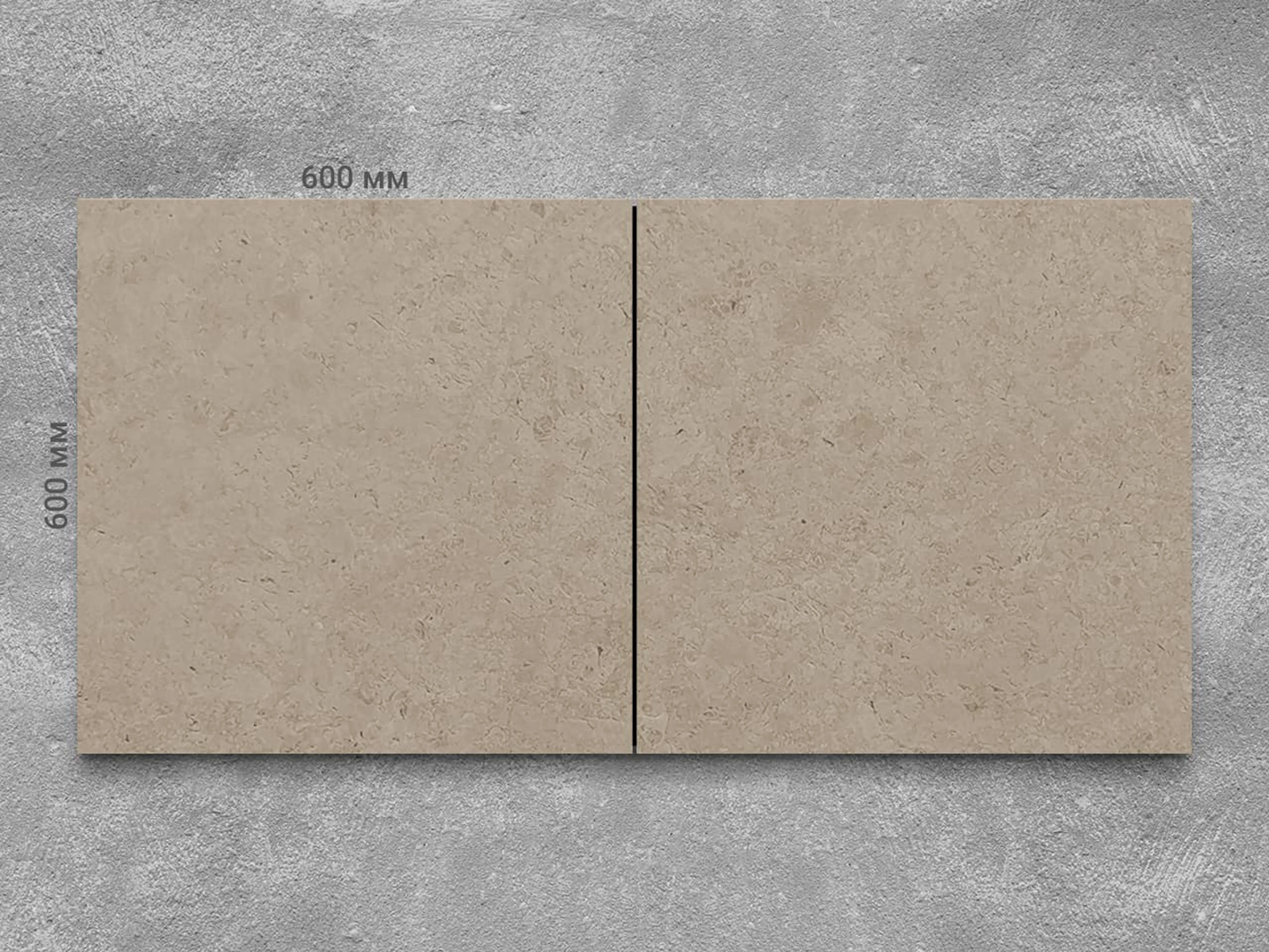 Плитка из мрамора CREMA DELICATO полированный 600x600x20 мм, код 3957