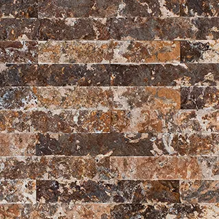 Травертин ZEBRA BROWN CROSS колотый