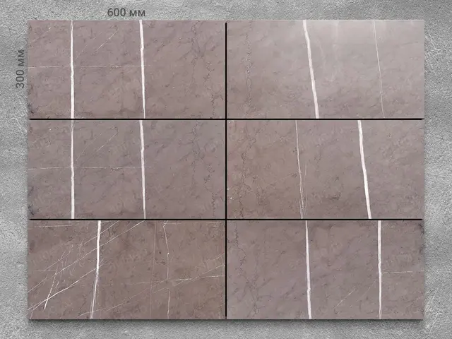 Плитка из мрамора PIETRA GRAY антик 600x300x20 мм, код 13475