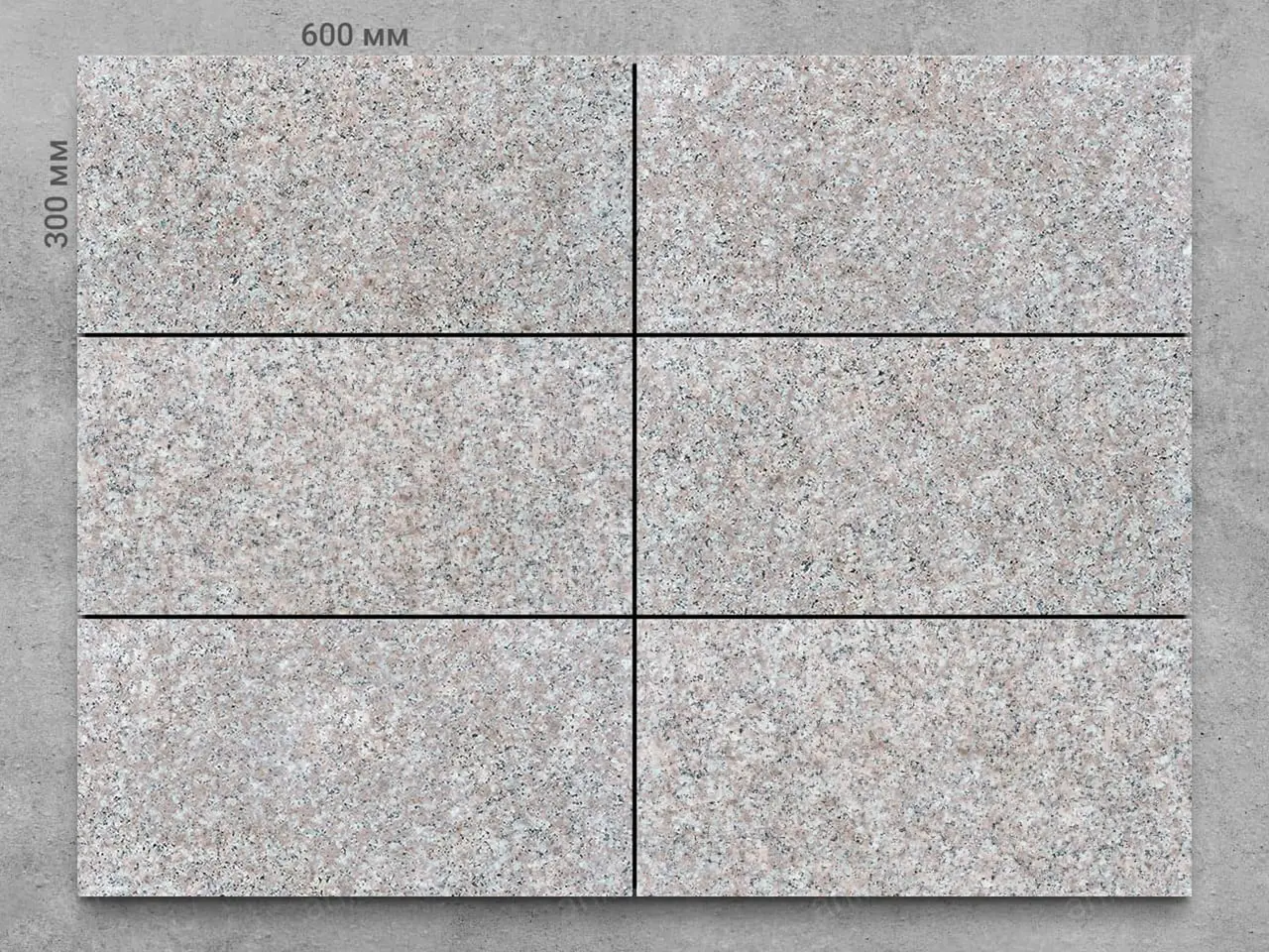 Плитка из гранита PEACH RED 600x300x18 мм, код 5986