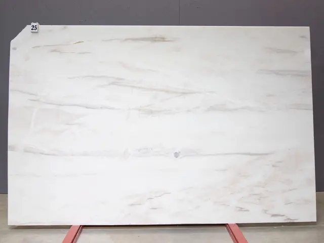 Слэб из мрамора FLAMINGO WHITE полированный 2900x1850x20 мм, код 26464