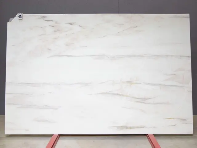 Слэб из мрамора FLAMINGO WHITE полированный 2900x1850x20 мм, код 26468