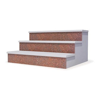 Подступенок IMPERIAL RED, гранит полированный