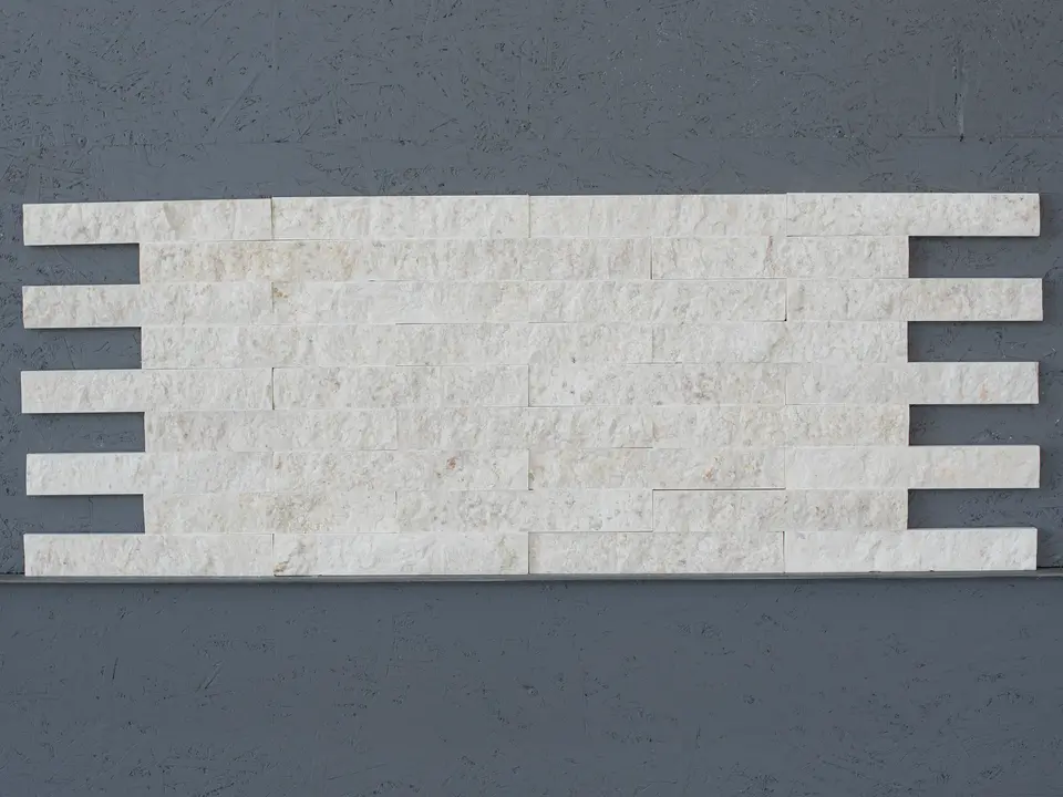 Плитка из известняка LIGHT STONE колотый 300x50x20 мм, код 19085