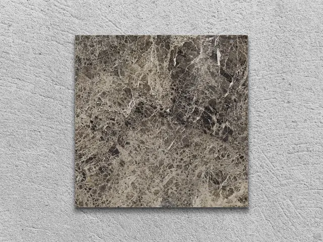 Слэб из мрамора MARON DI NOTTE полированный 100x100x30 мм, код 2628