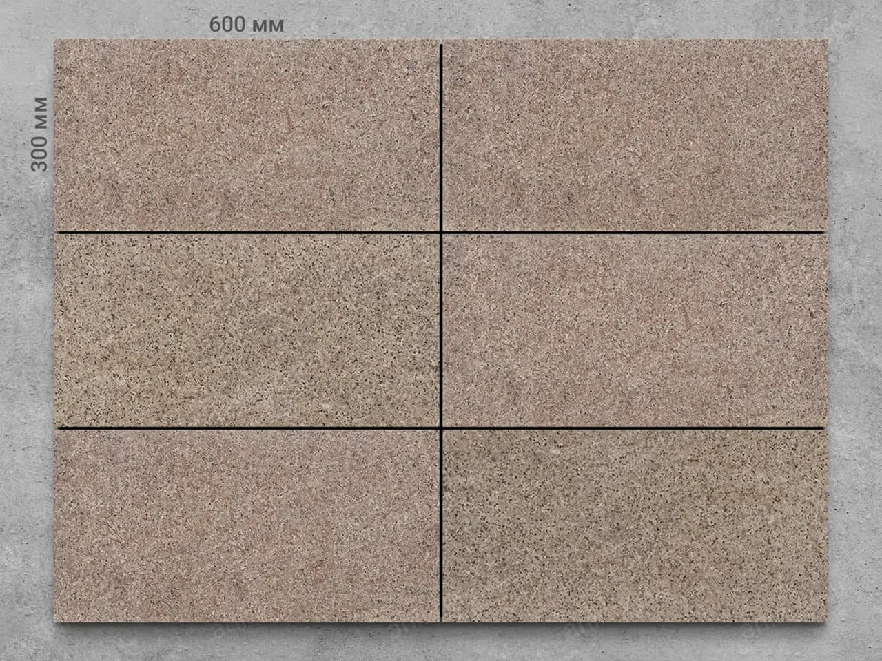 Плитка из гранита PIETRA ARABICA полированный 600x300x20 мм, код 5067