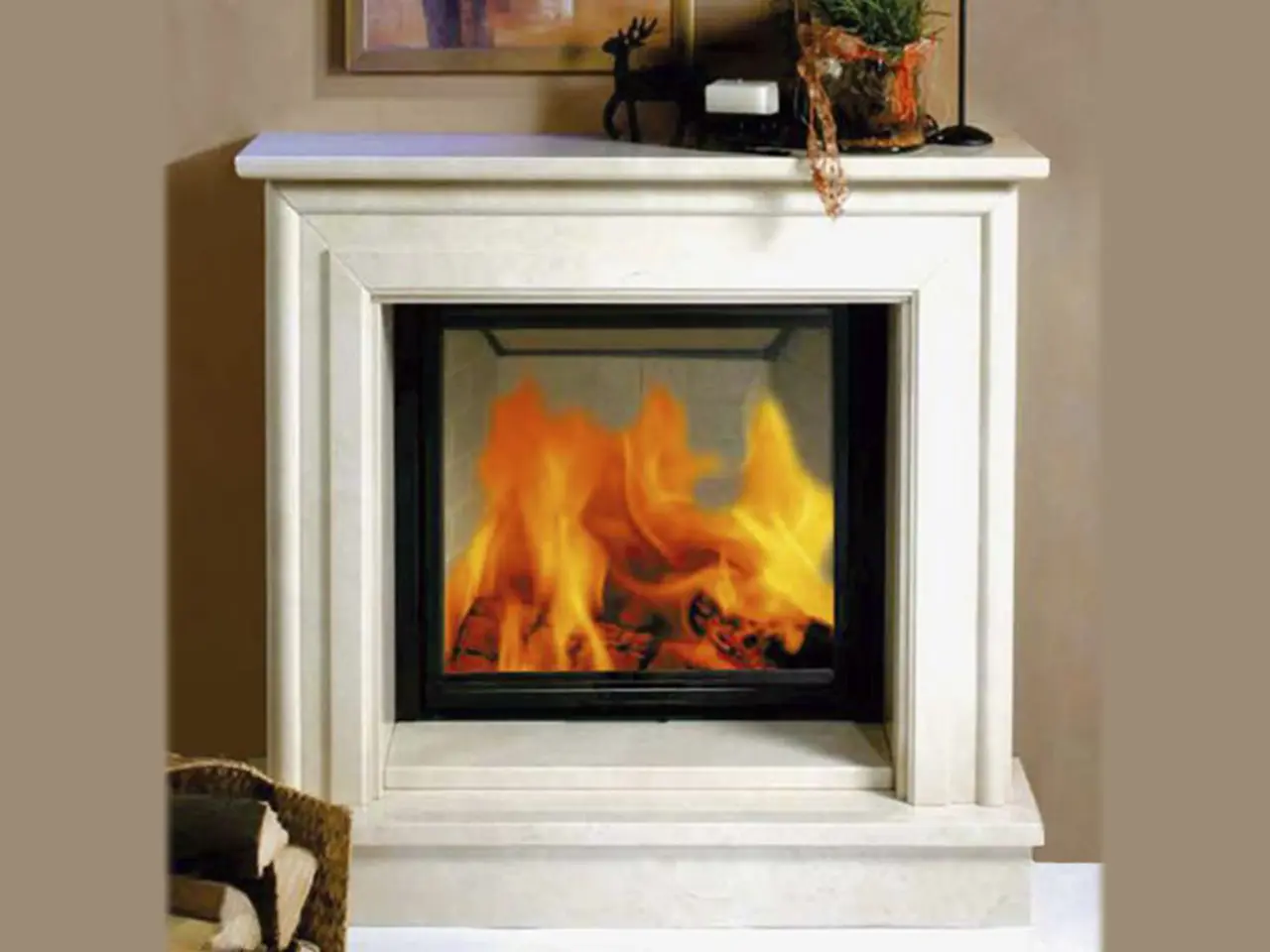 Камин PURE WHITE BURGOS 1250x930x280 мм, код 4803