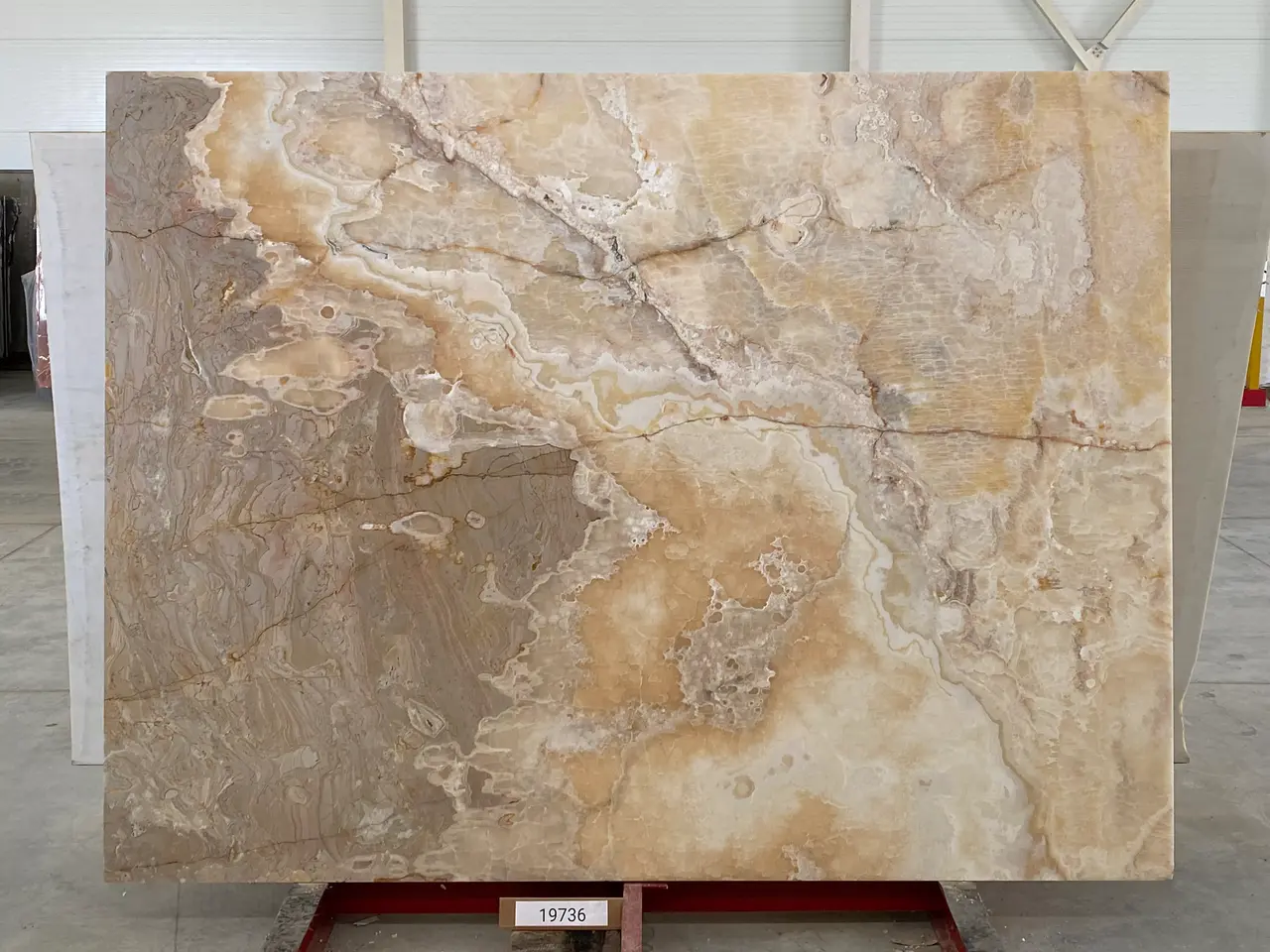 Слэб из оникса ONICE VIOLA полированный 2500x1900x20 мм, код 19736