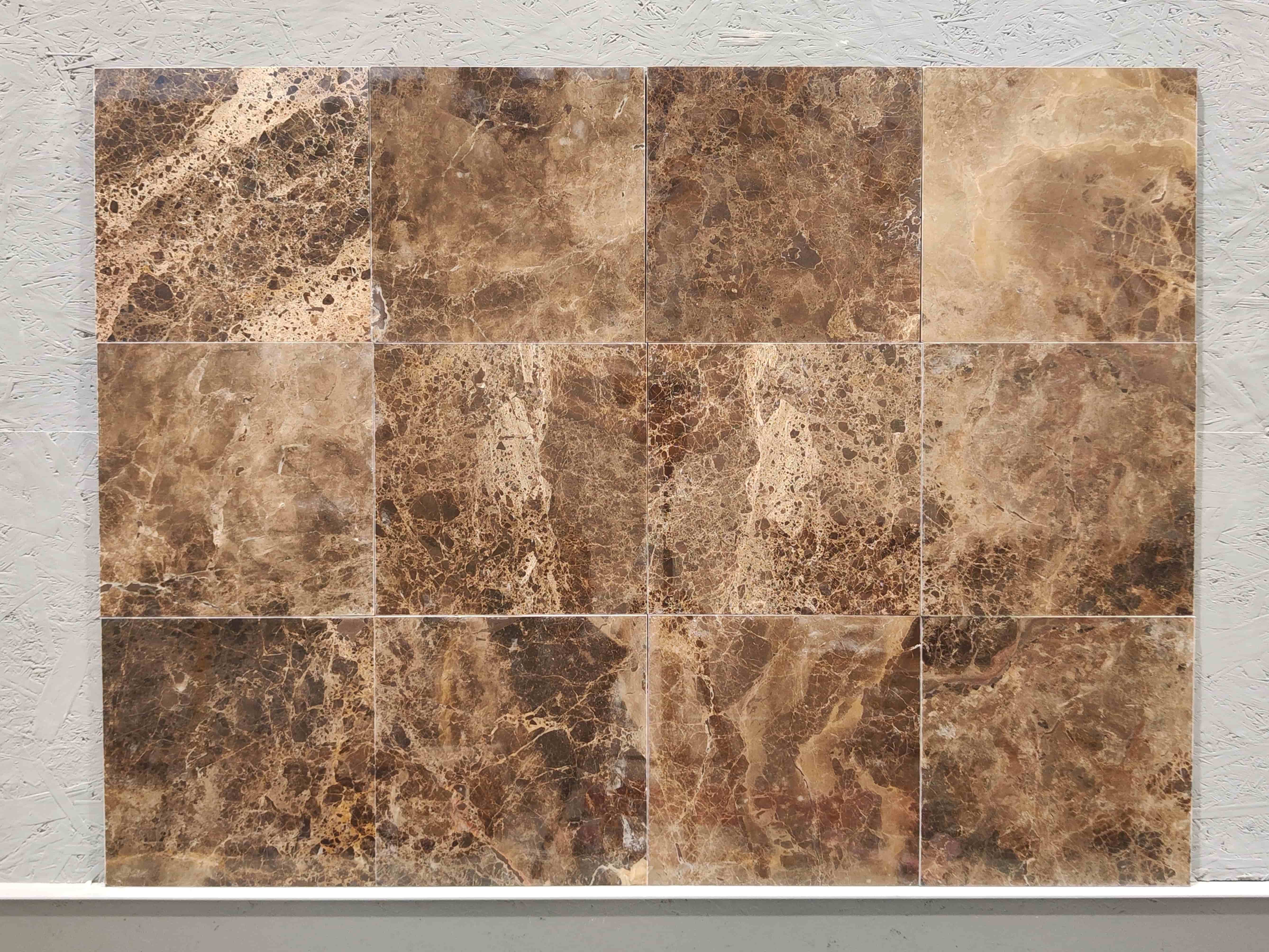 Плитка из мрамора EMPERADOR DARK полированный 305x305x10 мм, код 6665