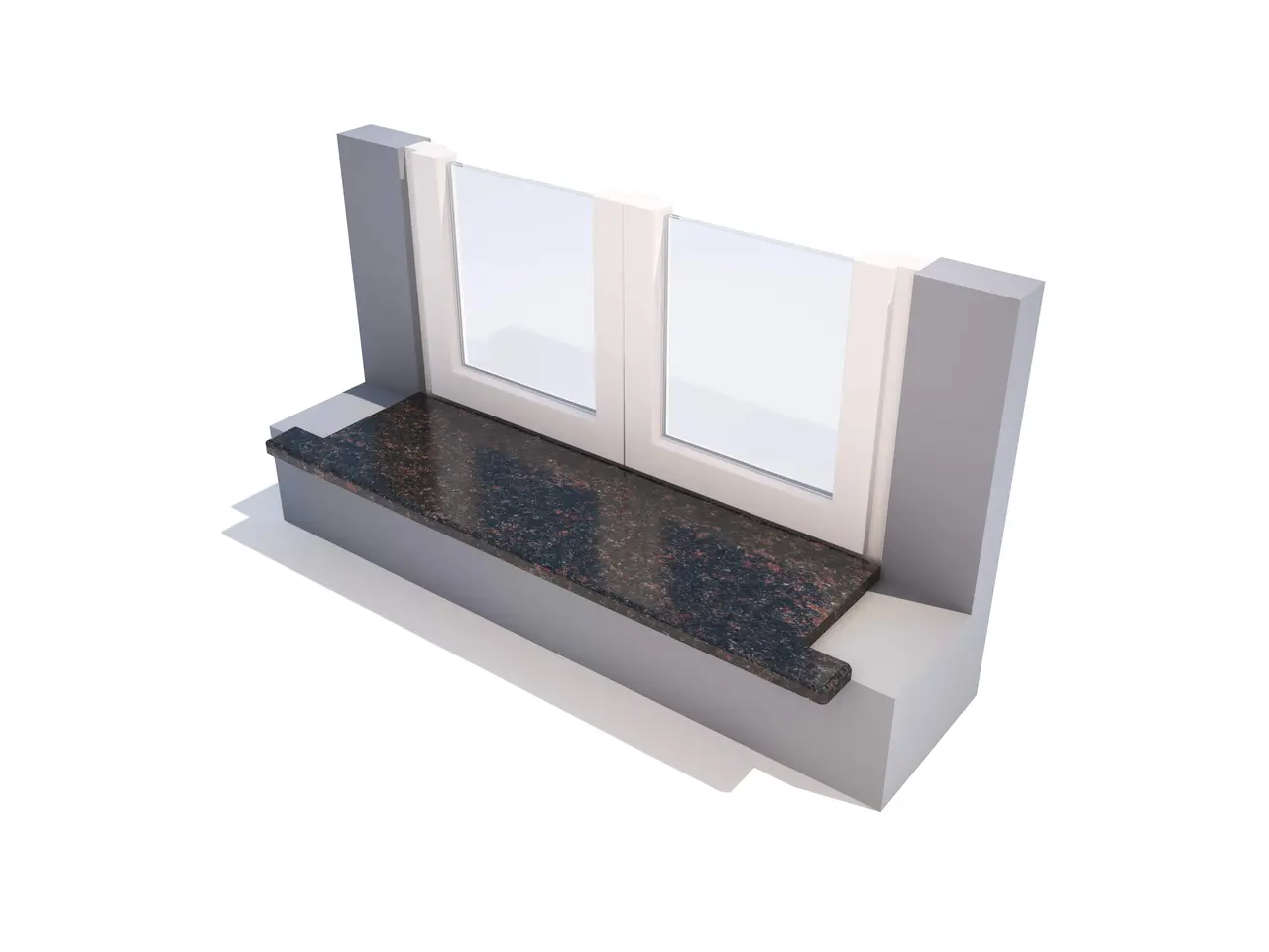 Подоконник TAN BROWN полированный 1420x220x20 мм, код 304