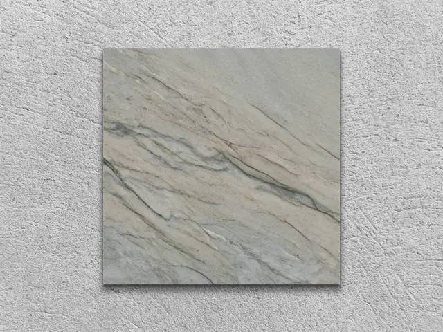 Слэб из кварцита OCEAN BLUE полированный 100x100x20 мм, код 15036