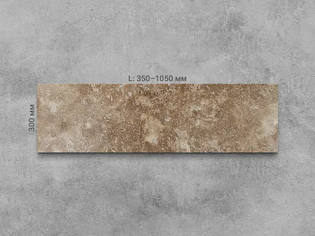 Плитка из травертина DIAMOND C/P полированный Lx300x20 мм, код 17106