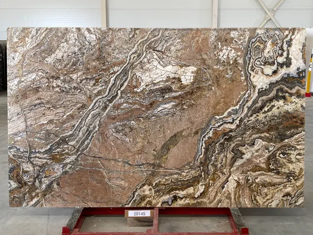 Слэб из оникса ONICE TRAVER полированный 2890x1750x20 мм, код 20145