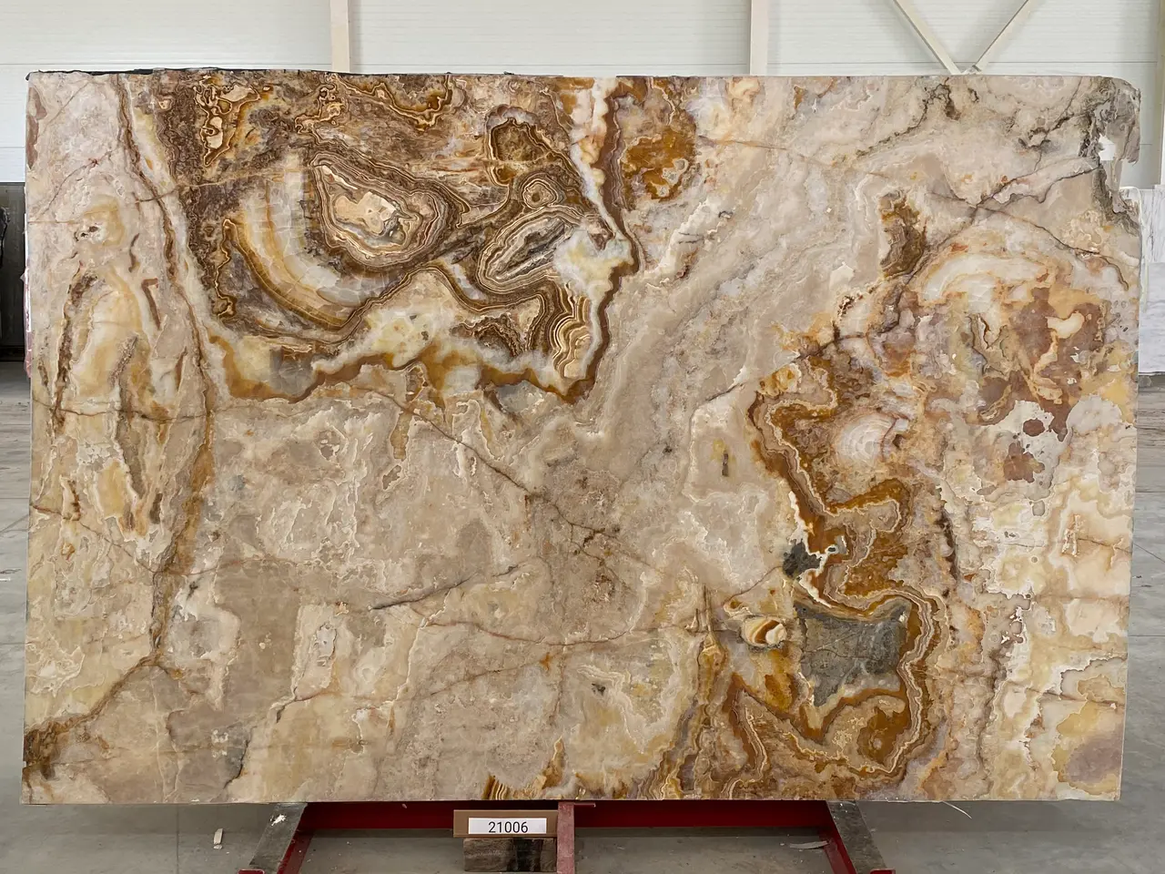 Слэб из оникса ONICE VIOLA полированный 2900x2000x20 мм, код 21006