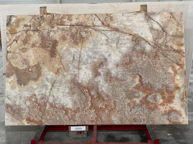 Слэб из оникса ONICE VIOLA полированный 2600x1600x20 мм, код 19936