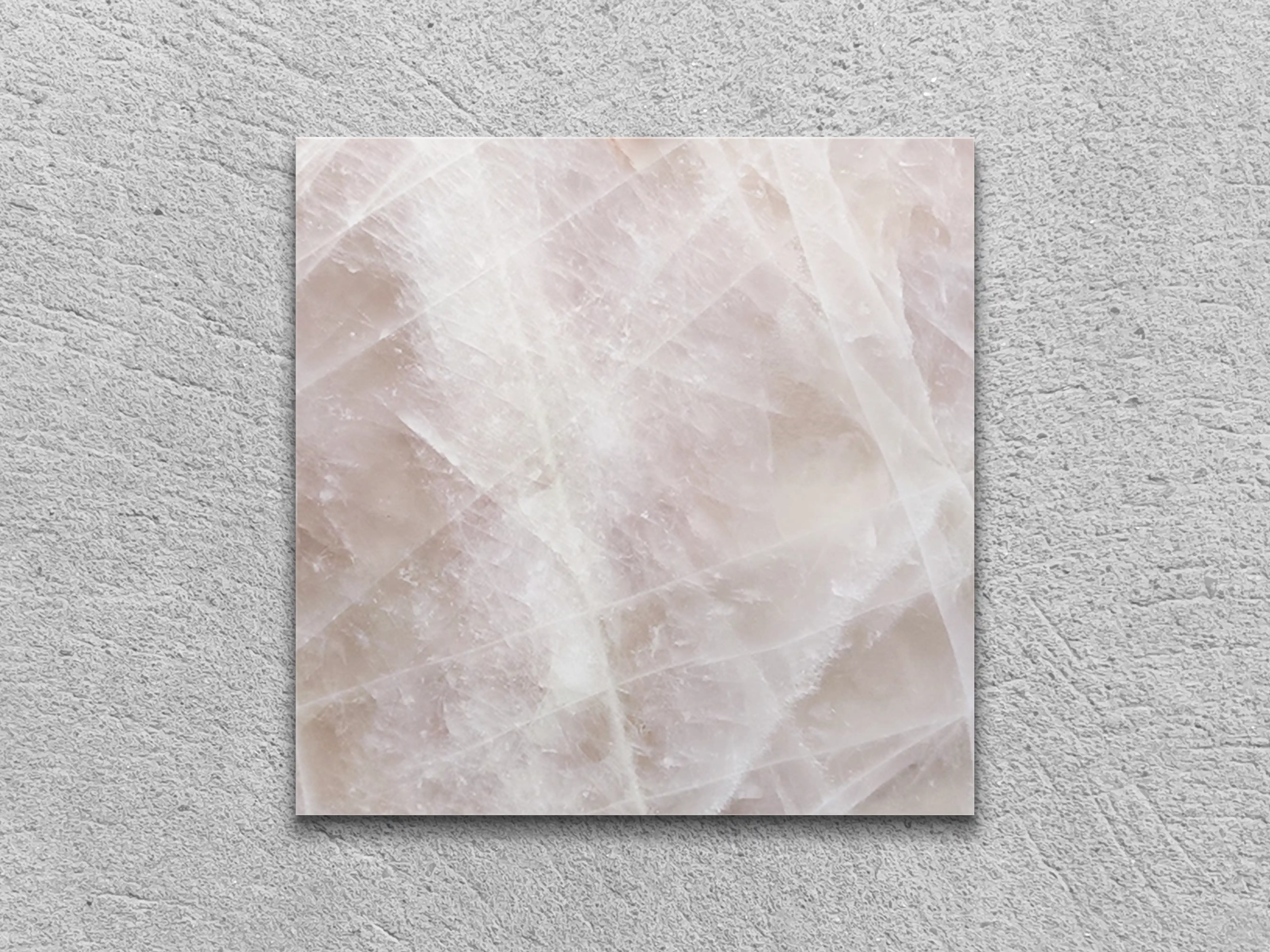 Слэб из кварцита CRISTALLO PINK EXTRA полированный 100x100x20 мм, код 26272