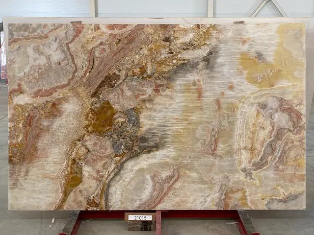 Слэб из оникса ONICE VIOLA полированный 2700x1700x20 мм, код 21015