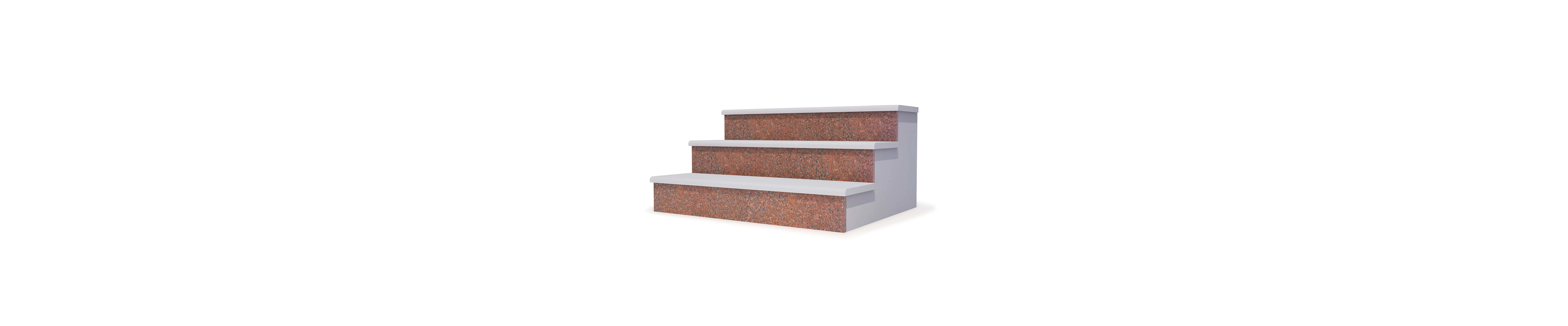 Подступенок IMPERIAL RED, гранит полированный