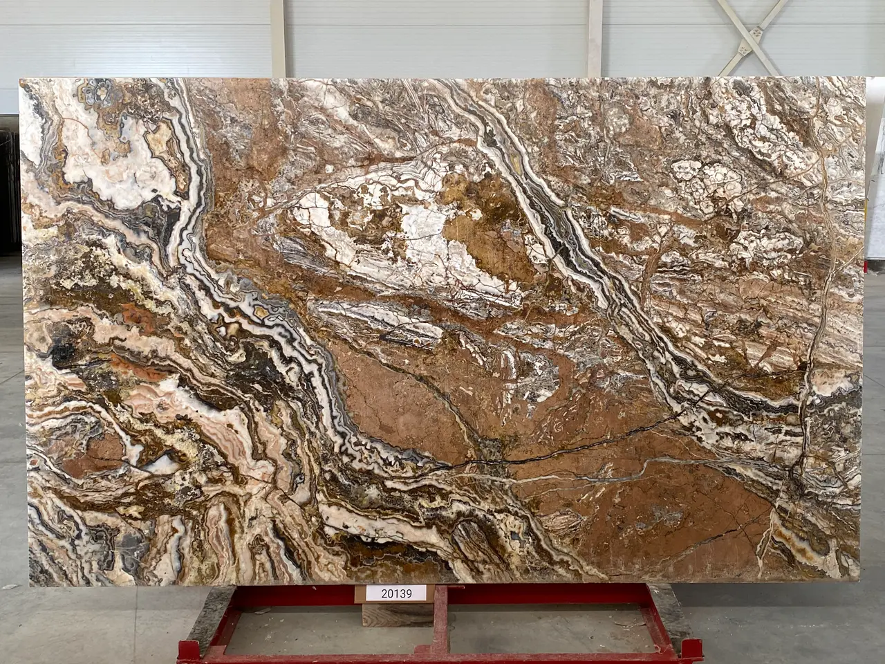 Слэб из оникса ONICE TRAVER полированный 2880x1750x20 мм, код 20139