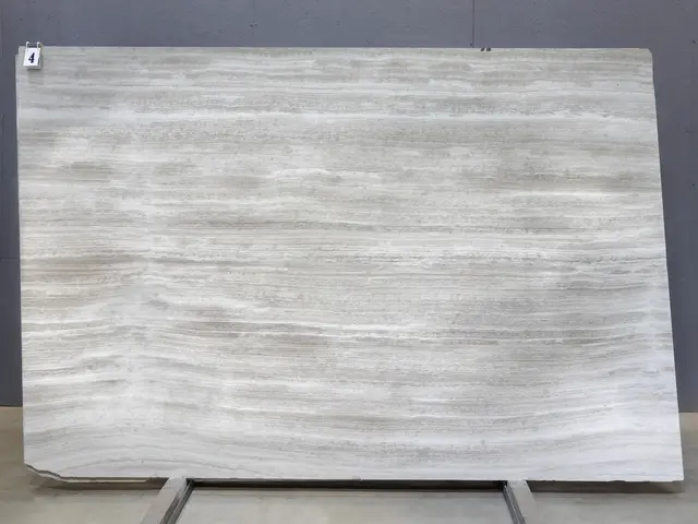 Слэб из мрамора SILK GEORGETTE BIANCO EXTRA полированный 2810x1840x20 мм, код 28759