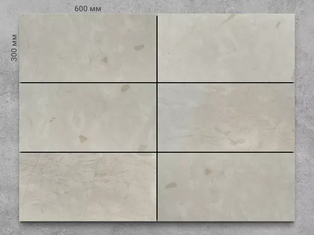 Плитка из известняка AERO CREAM шлифованный 600x300x20 мм, код 21839