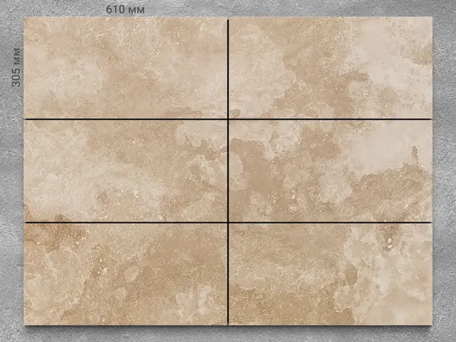 Плитка из травертина CLASSIC LIGHT 610x305x12 мм, код 9455