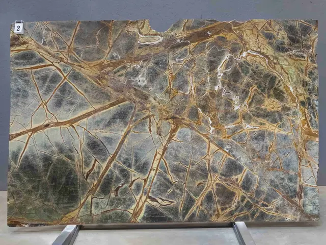 Слэб из мрамора BIDASAR BROWN LEATHER 2600x1700x20 мм, код 26934