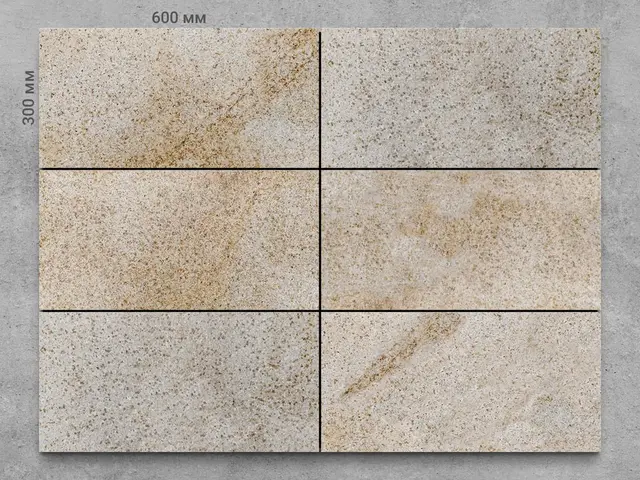 Плитка из гранита SUNSET GOLD 600x300x30 мм, код 1246