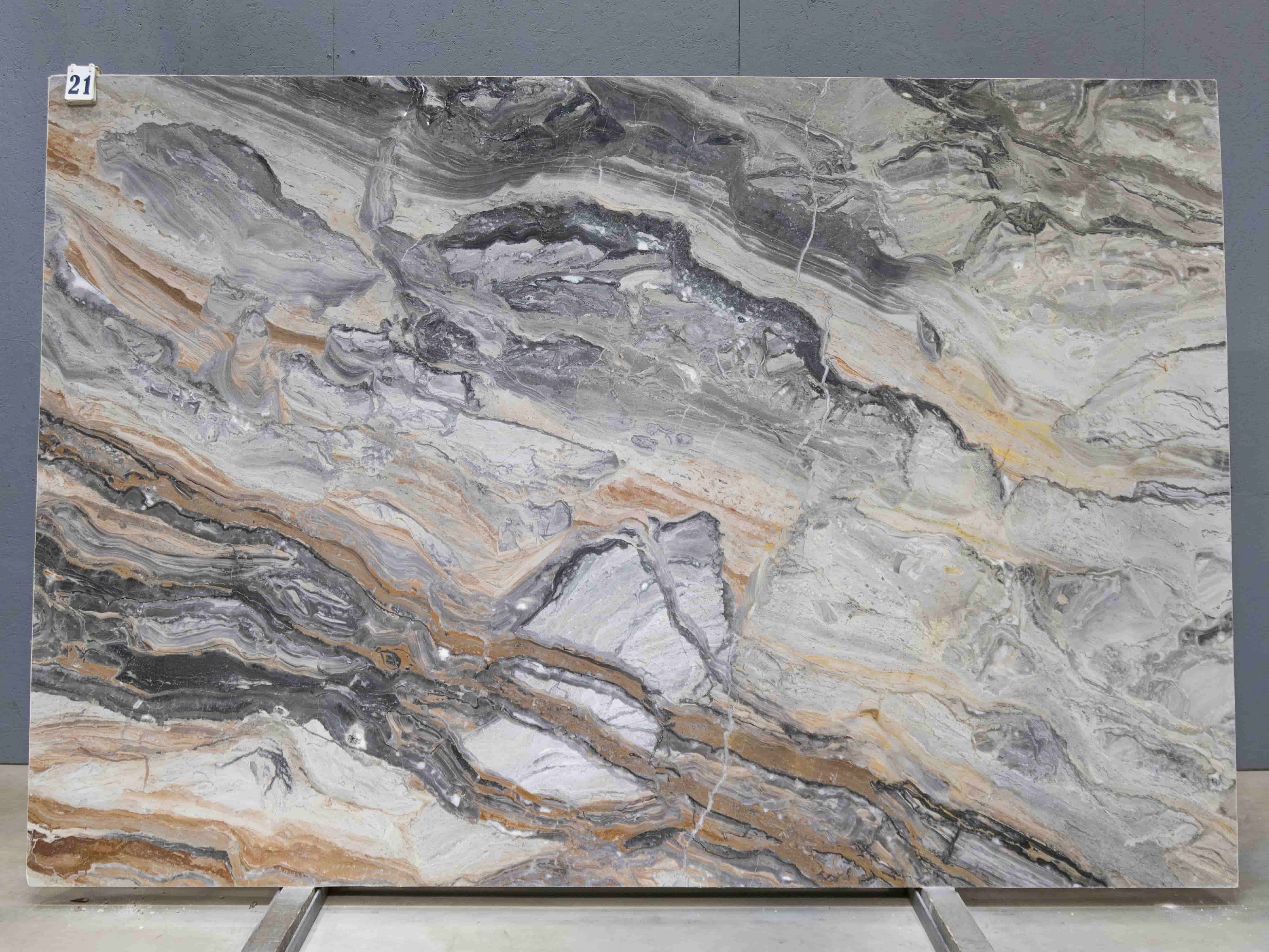 Слэб из мрамора ARABESCATO OROBICO GRIGIO полированный 2800x1880x20 мм, код 26443