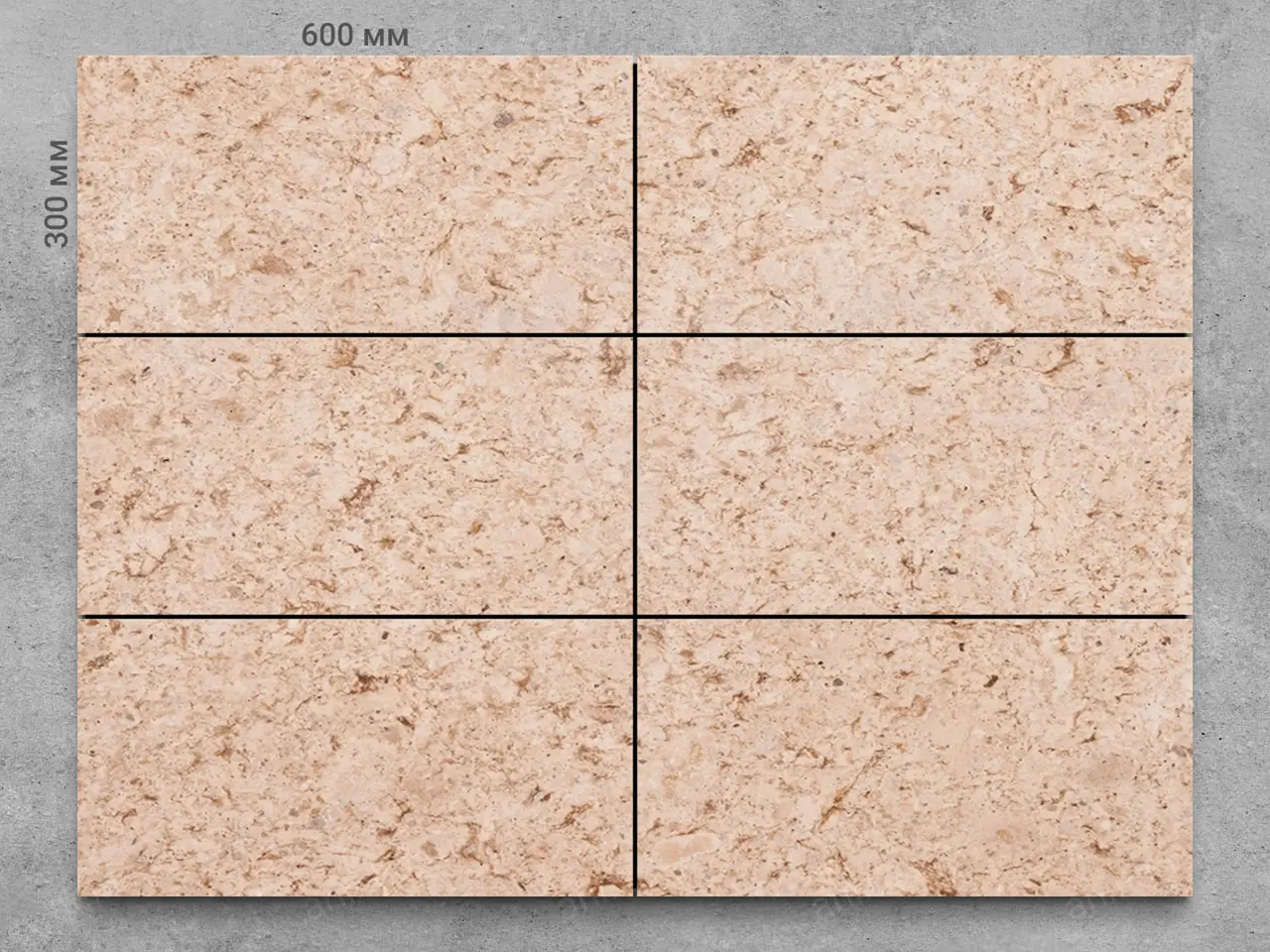 Плитка из туфа FELSITE CLASSIC 600x300x20 мм, код 915