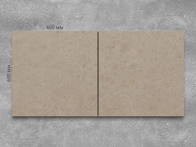 Плитка из мрамора CREMA DELICATO полированный 600x600x20 мм, код 3957