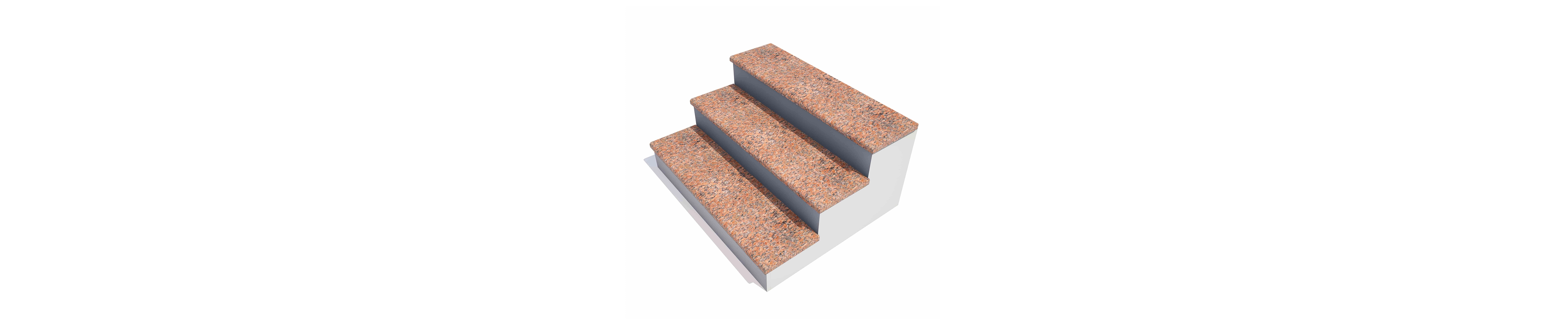 Ступень MAPLE RED, гранит полированный