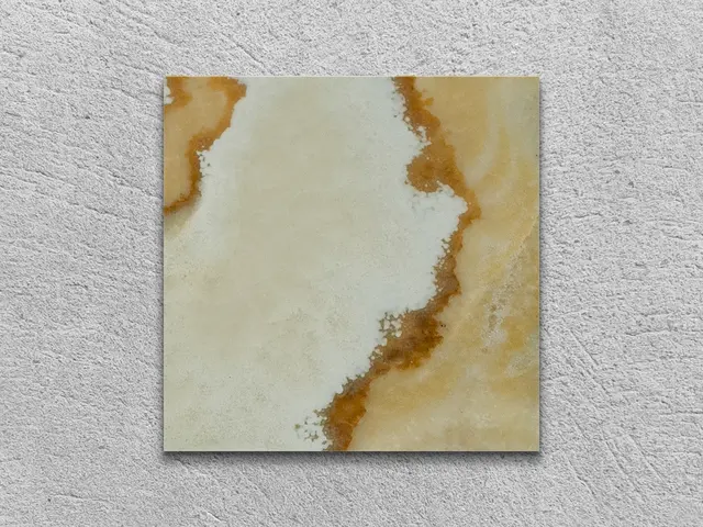 Слэб из оникса ONICE WHITE FLORENCE полированный 100x100x20 мм, код 19556